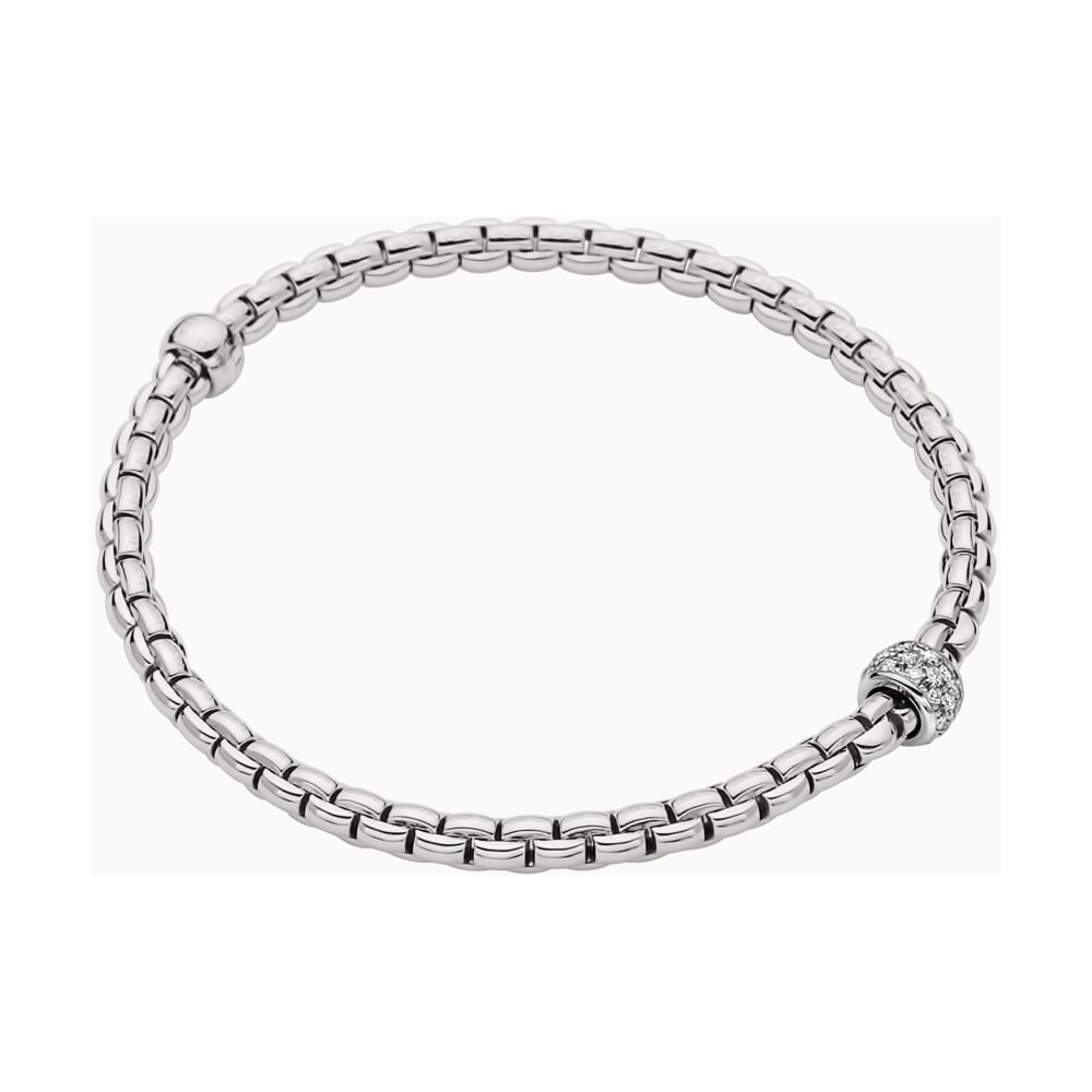 Image 2 for Eka Tiny Flex'it 18k Gold Tiny Pave Bracelet with Diamonds 733B PAVE