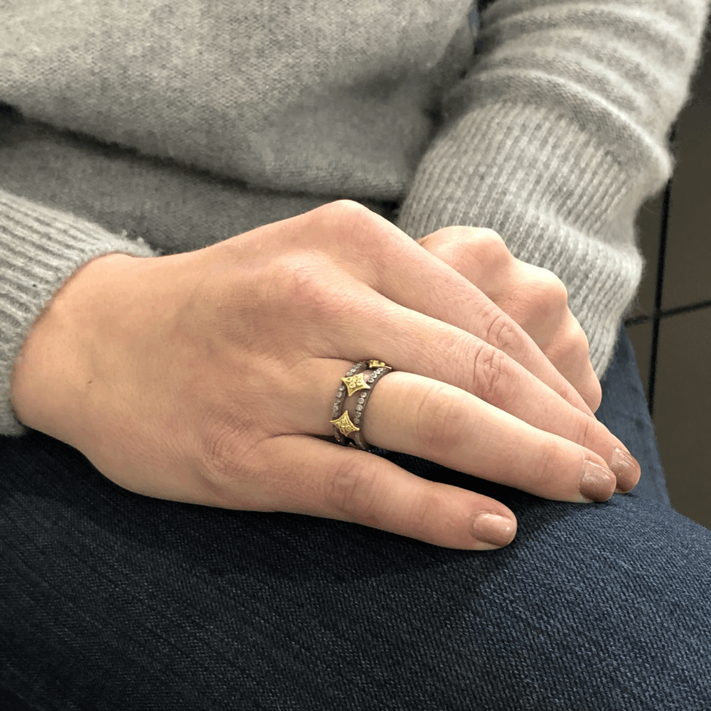 Image 2 for Double Band with Crivelli Ring