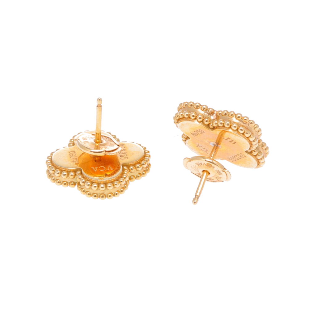 Image 2 for 18k Clover Earrings