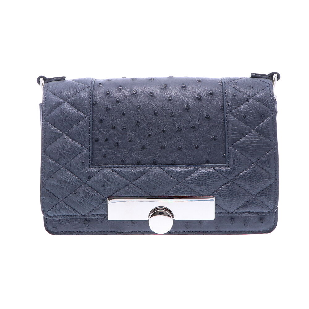 navy chain bag