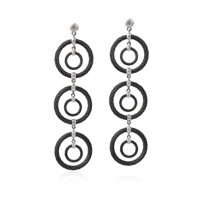 Image 2 for Triple Drop Cable Earrings