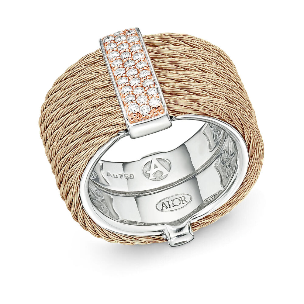 Image 2 for Carnation Stacked Multi-Cable Ring