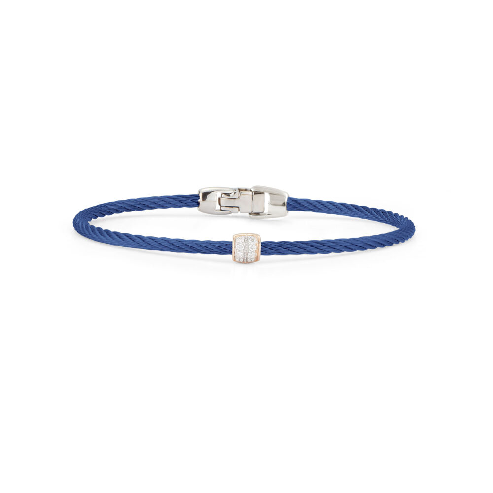 Image 2 for Blueberry Single Ovaled Station Bangle