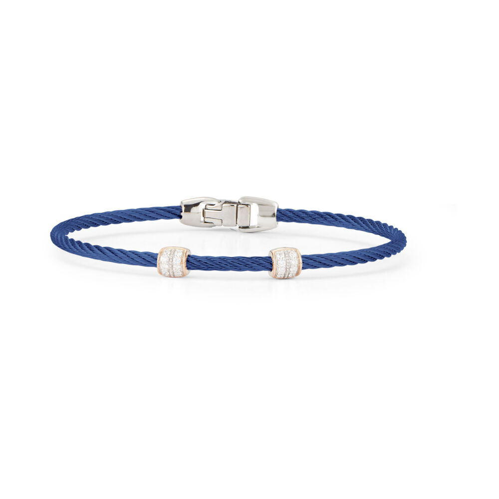 Image 2 for Blueberry Two Ovaled Station Bangle