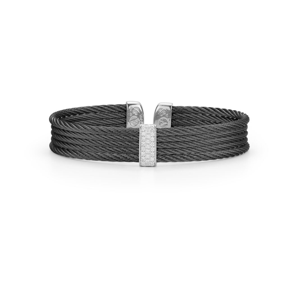 Image 2 for Noir Four Strand Layered Bangle