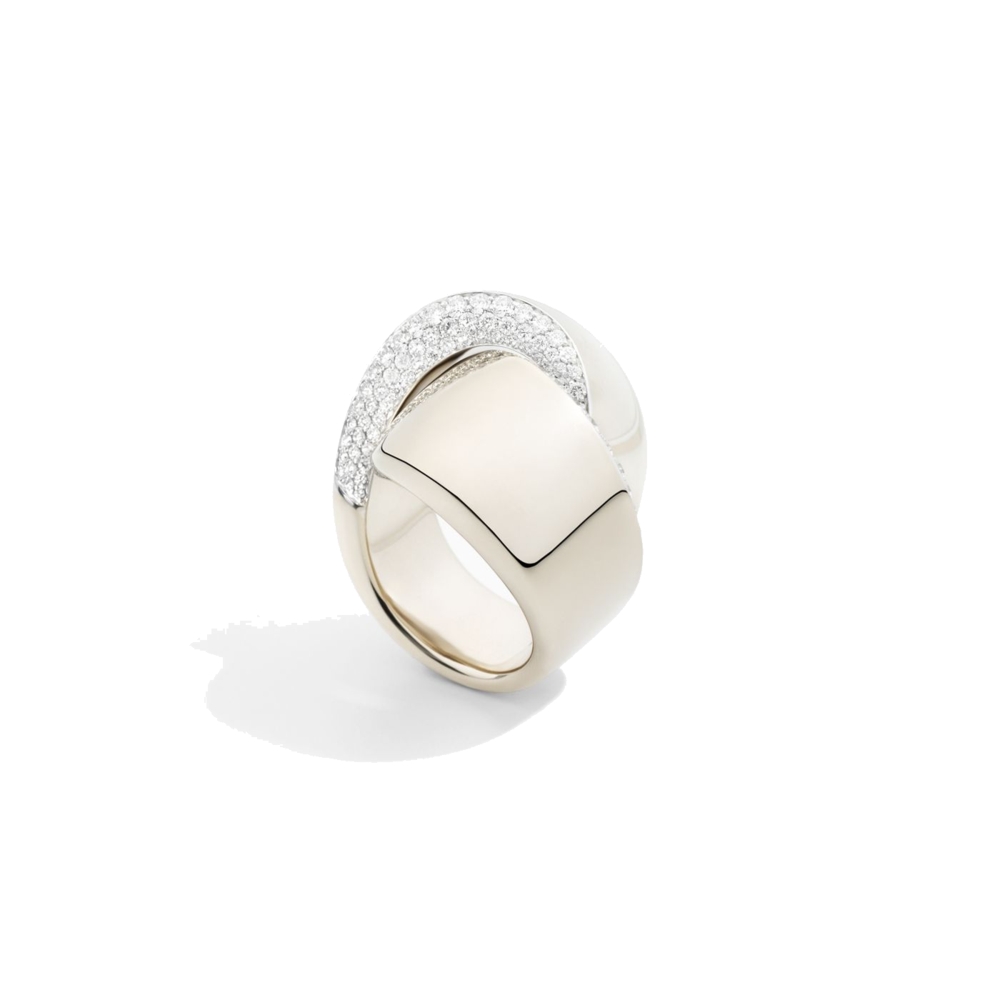 <div><span style="font-size: 1.2rem;">The Vhernier Abbraccio is a sculptural ring with a sophisticated, clean design. Finely balanced, yet totally asymmetrical, this white gold version sparkles with a striking diamond trim. Diamonds 100, ct. 1,17. Diamond quality DEF, IF to VVS.</span><br></div><div style="position: initial; margin: initial;"><ul style="position: initial; margin: initial;"><li style="position: initial; margin: initial;">Take 25% off with Code: VHERNIER25</li><li style="position: initial; margin: initial;">In Stock</li><li style="position: initial; margin: initial;">Size 7.5 - Can't Be Sized</li><li style="position: initial; margin: initial;"><br></li></ul></div> 18k White Gold Abbraccio Ring