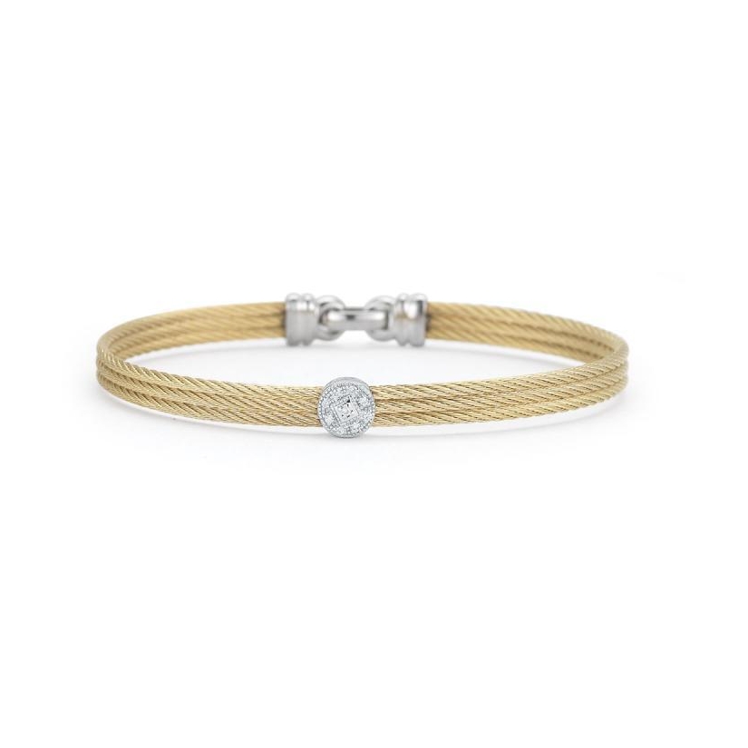 Image 2 for Yellow Single Circled Station Bangle