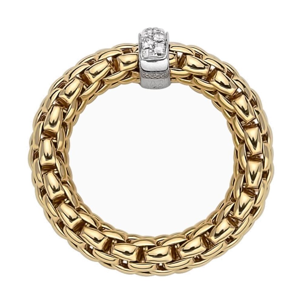 Image 2 for 18k Fope Vendome Ring with Diamonds AN559BBR