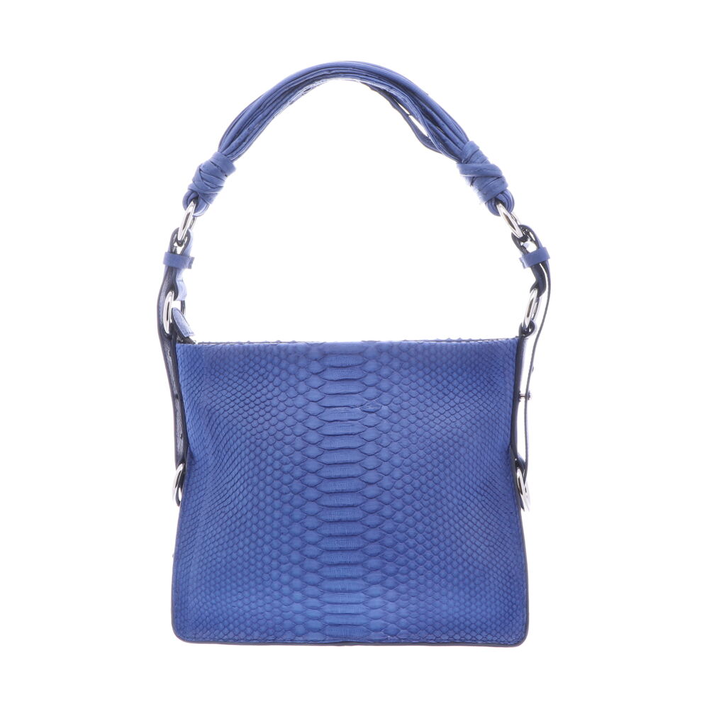 royal blue suede handbag