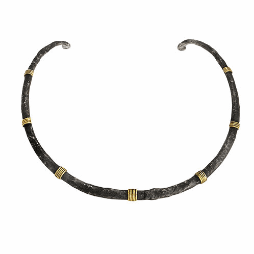 Shompole Collection - Primitive 18k Wire Wrapped Choker Primitive Wire Wrapped Choker