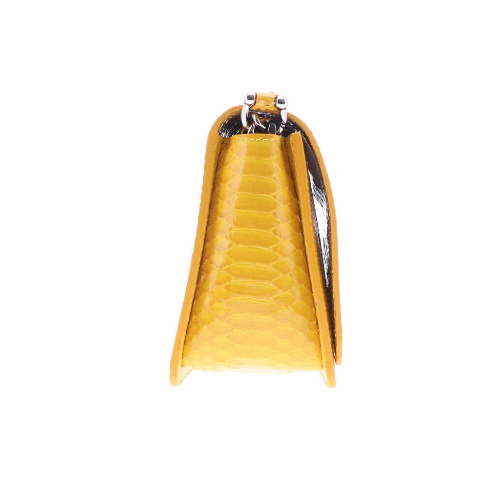 Image 2 for Electric Yellow Python Chain Bag