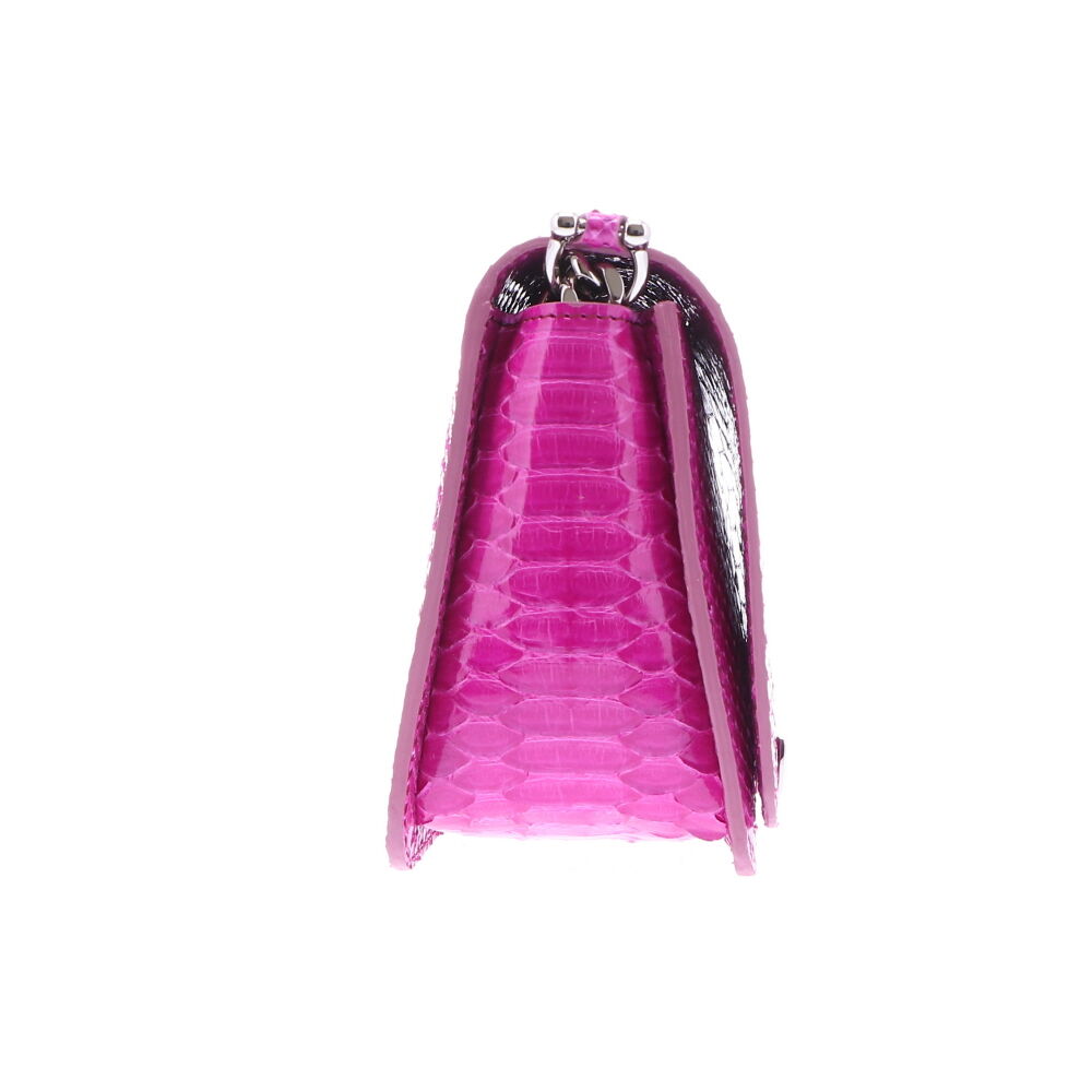 Image 2 for Electric Pink Python Chain Bag