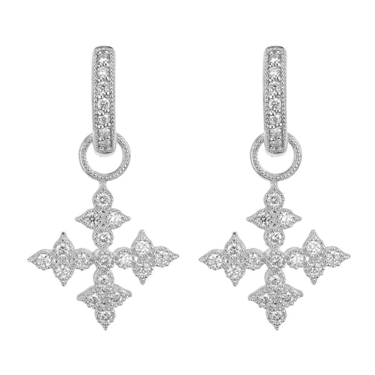 Image 2 for Moroccan Quad Maltese Cross Earring Charms