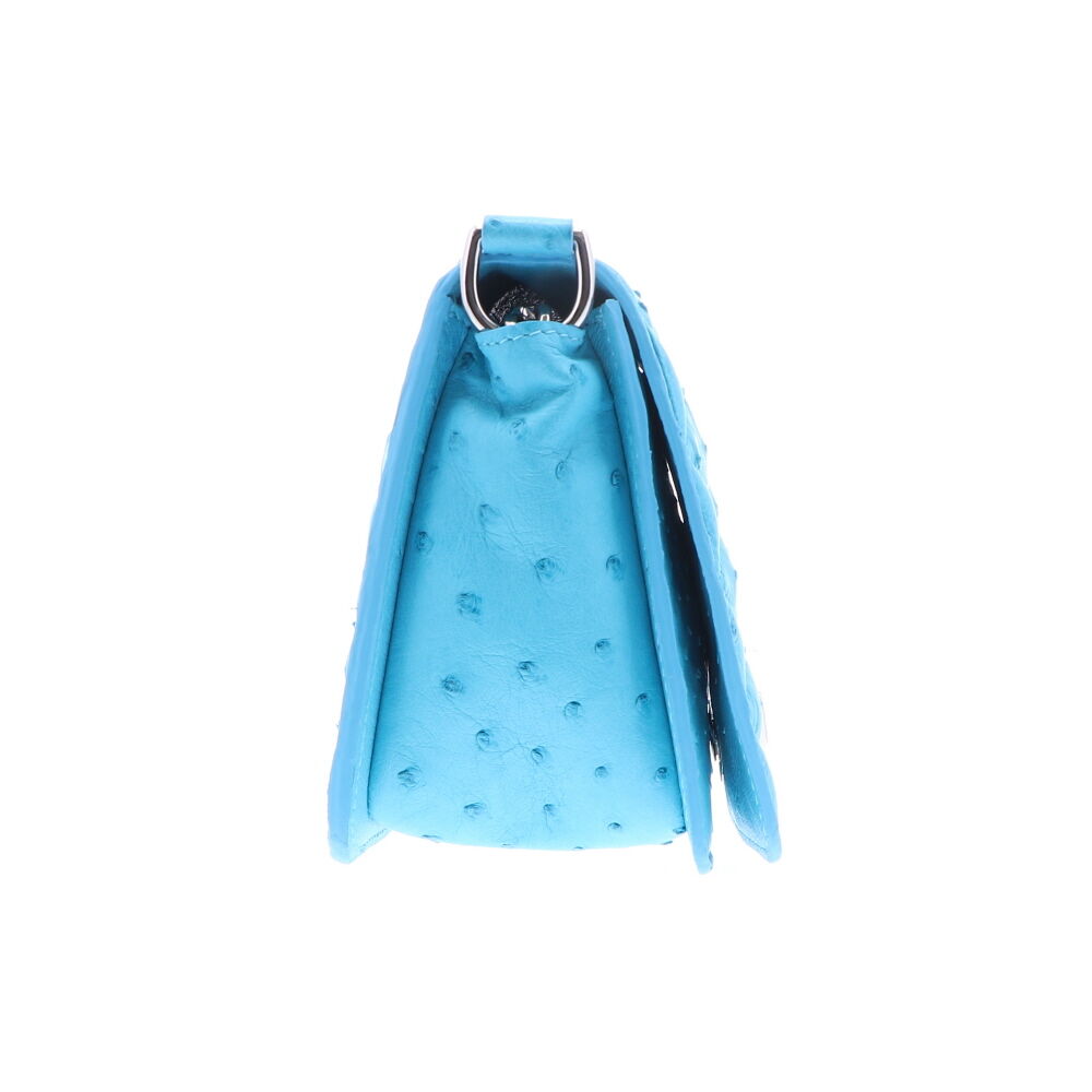 Image 2 for Baby Blue Ostrich Chain Bag