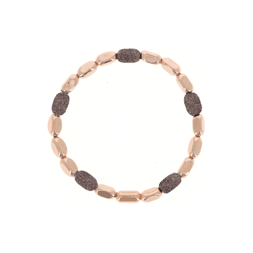 This metalworks Tic Tac bracelet is featured in rose gold vermeil and displays an antelope polvere. Perfect to stack with others for a unique look, or wear it alone for something casual. Metalworks TicTac Bracelet Rose Gold Antelope Polvere