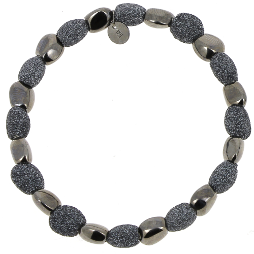 Alternating Stones Bracelet Ruthenium Dark Gray Polvere Alternating Stones Bracelet Ruthenium Dark Gray Polvere