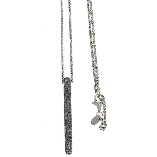 Large Matchstick Full Polvere Pendant Ruthenium Dark Gray Polvere