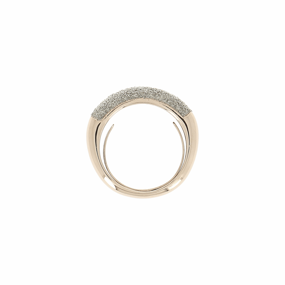Thin Diamanti Ring 18k Rose Gold Champagne Diamond Dust Thin Diamanti Ring 18k Rose Gold Champagne Diamond Dust