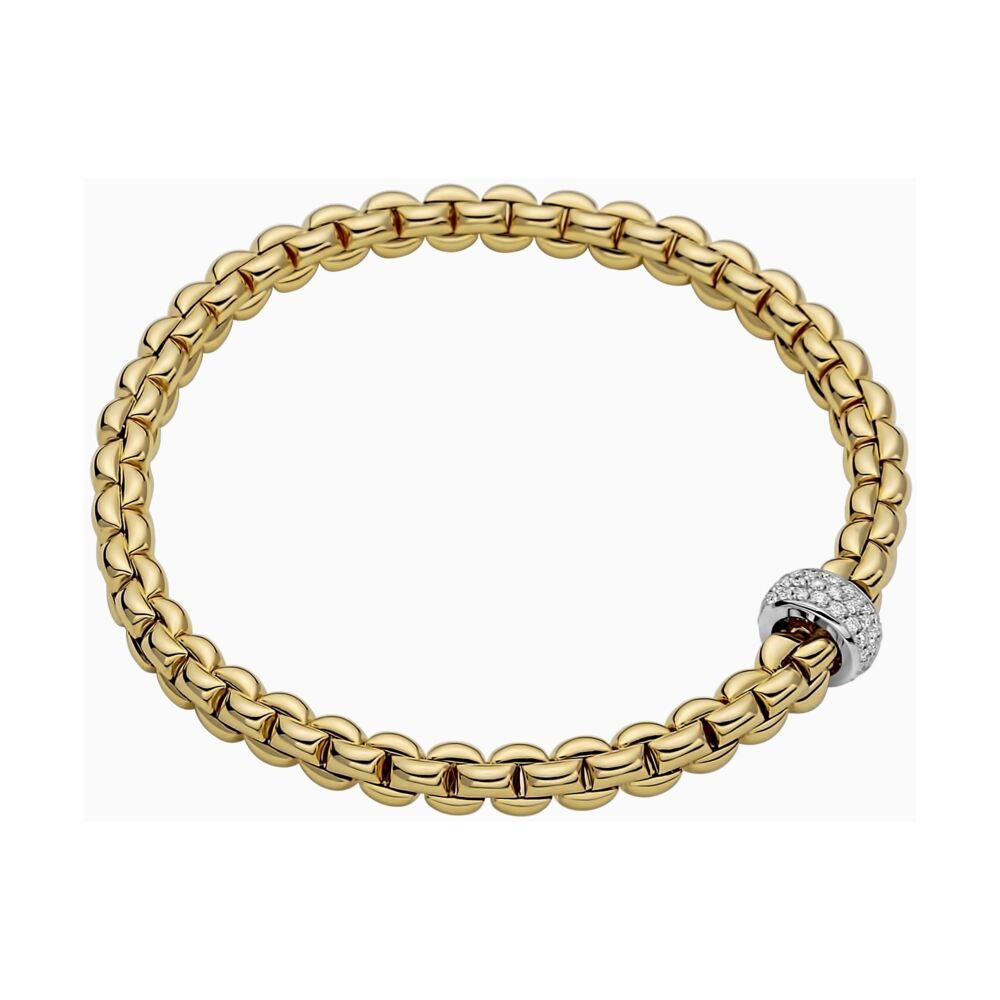 Image 2 for Flex'it Bracelet with Pave Diamond Rondel 721BPAVE